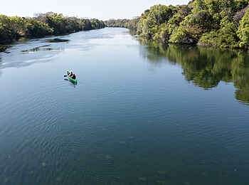 Lolelunga Private Reserve Lodge: Auf dem Fluss