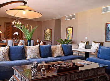 Melia Zanzibar: Wohnbereich der Villa mit drei Schlafzimmern Melia Zanzibar: Wohnbereich der Villa mit drei Schlafzimmern