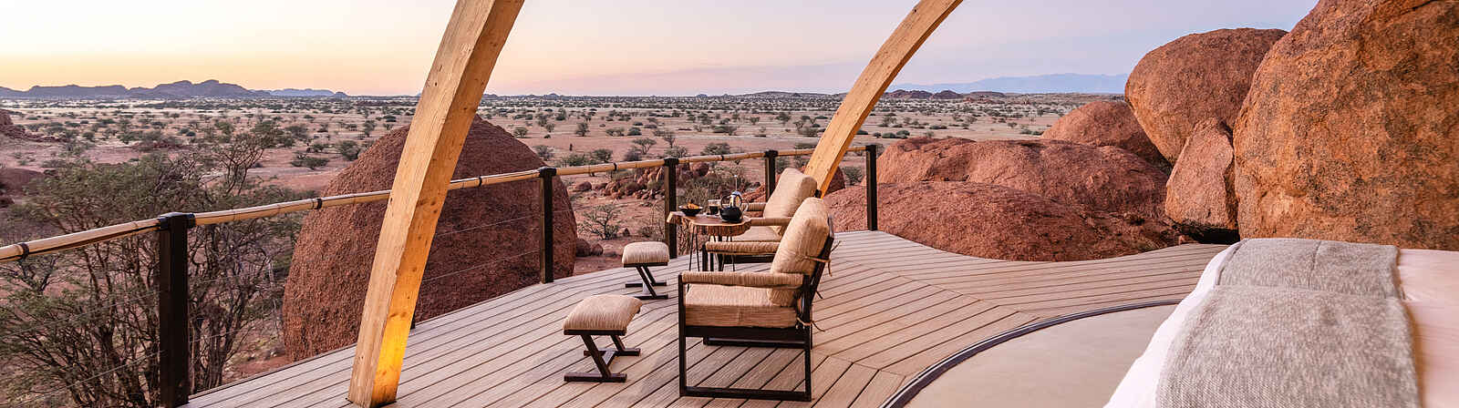 Onduli Ridge Camp: private Veranda mit Aussicht Onduli Ridge Camp: private Veranda mit Aussicht