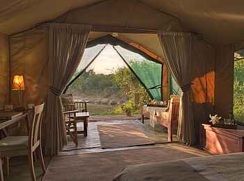 Rekero Camp: Guest Tent Blick hinaus