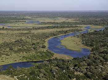 Savuti Camp: Luftbild