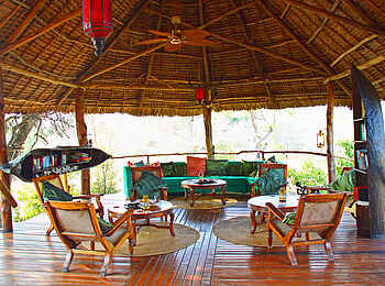 Selous Impala Camp: Loungebereich