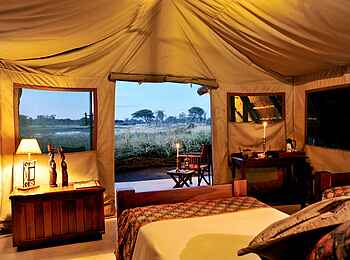 The Hide: Blick aus einem Gästezelt The Hide: Blick aus einem Gästezelt