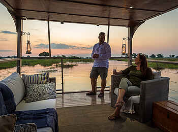 King's Pool Camp: An Deck des Bootes