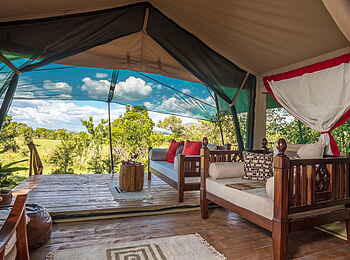 Losokwan Camp: Zelt mit Veranda