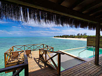 Bawe Island: Die Veranda einer Lagoon Suite