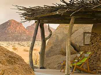 Camp Kipwe: Private Terrasse