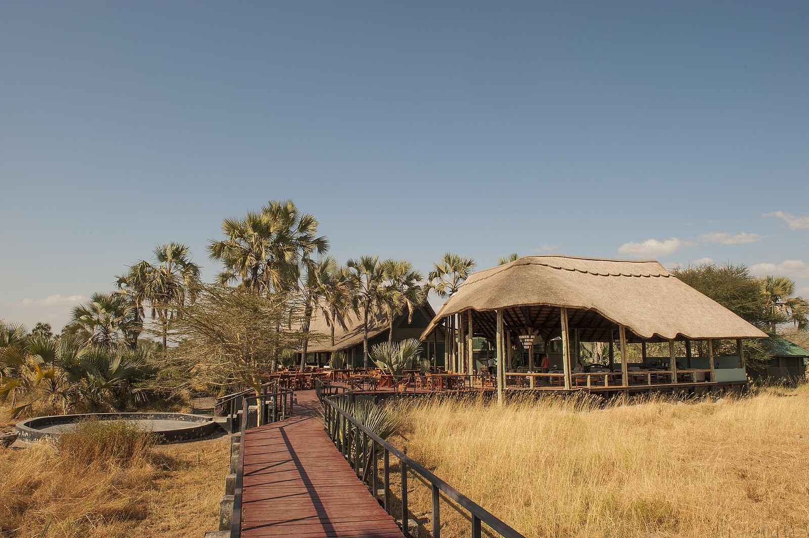 Maramboi Tented Camp: Zugang zu den Hauptgebäuden Maramboi Tented Camp: Zugang zu den Hauptgebäuden