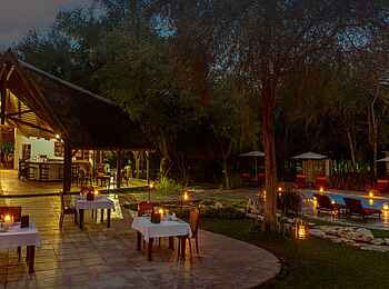 Onguma Forest Camp: Dinner im Freien