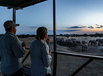 Porini Amboseli Camp: Blick vom Aussichtsdeck Porini Amboseli Camp: Blick vom Aussichtsdeck