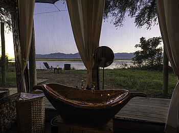 Ruckomechi Camp: Badezimmer Ruckomechi Camp: Badezimmer