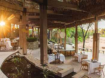 Saseka Tented Camp: Das Restaurant Saseka Tented Camp: Das Restaurant