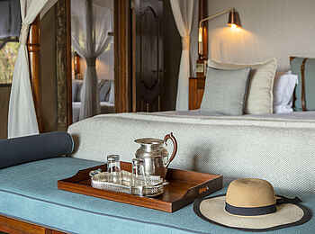 Shinde Camp: Family Tent Blick hinein