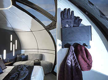 Echo Base Camp: Schlafkapsel Eingang