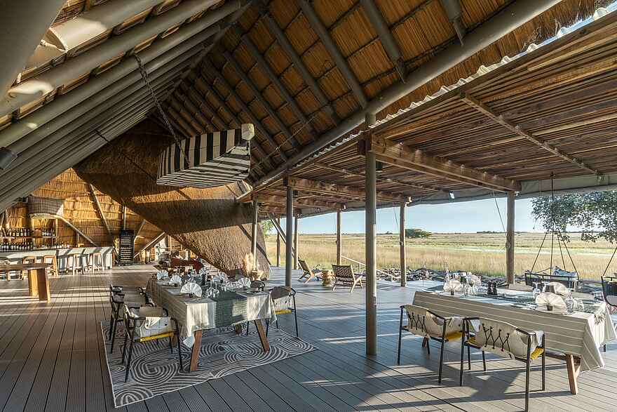 King Lewanika Lodge: Auf der Terrasse King Lewanika Lodge: Auf der Terrasse