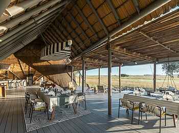 King Lewanika Lodge: Auf der Terrasse King Lewanika Lodge: Auf der Terrasse