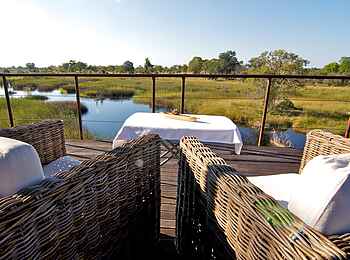 Nkasa Lupala Tented Lodge: Blick vom Aussichtsdeck Nkasa Lupala Tented Lodge: Blick vom Aussichtsdeck