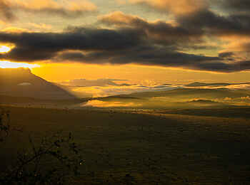 Soroi Lions Bluff Lodge: Sonnenuntergang