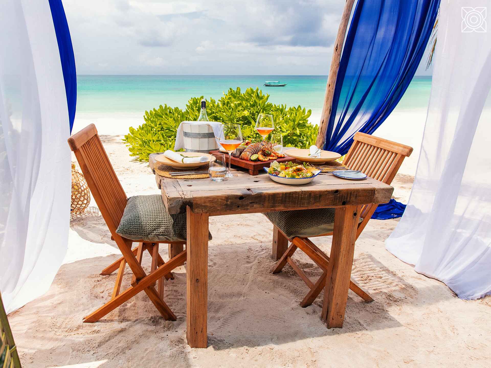 Zuri Zanzibar: Lunch am Strand