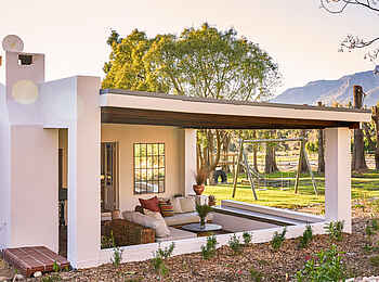 Boschendal Wine Estate: Fynbos Farmhouse Terrasse