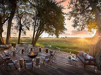 Duba Plains Camp: Auf der Terrasse