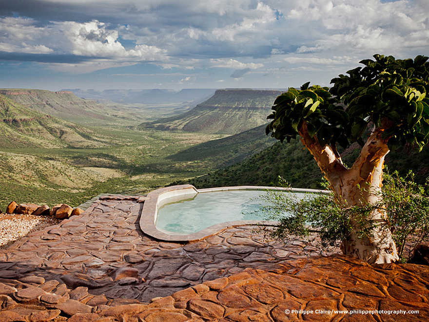Grootberg Lodge: Blick über den Pool Grootberg Lodge: Blick über den Pool