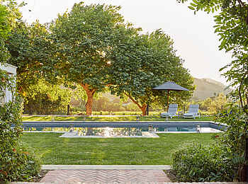 La Clé Lodge: Der Poolbereich La Clé Lodge: Der Poolbereich