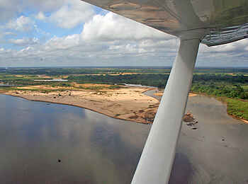 Selous Impala Camp: Flug über Rufiji