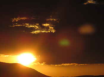 Ugab Terrace Lodge: Sonnenuntergang