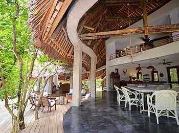 Vamizi Island: Casa Marjani mit Essbereich