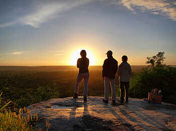 MalaMala Rattrays Camp: Blick auf die Sonne MalaMala Rattrays Camp: Blick auf die Sonne