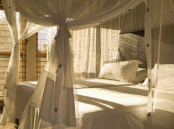 Divava Okavango Lodge and Spa: Doppelbett Divava Okavango Lodge and Spa: Doppelbett