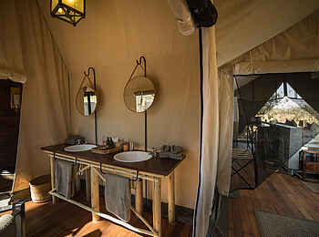Machaba Camp: Luxury Family Tent Bad