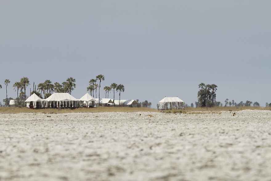 San Camp: Blick aufs Hauptzelt San Camp: Blick aufs Hauptzelt