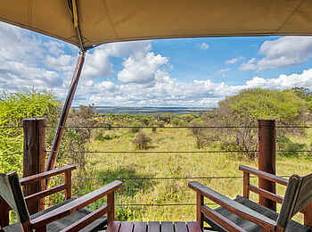 Tarangire Kuro Treetops Lodge: Veranda Tarangire Kuro Treetops Lodge: Veranda