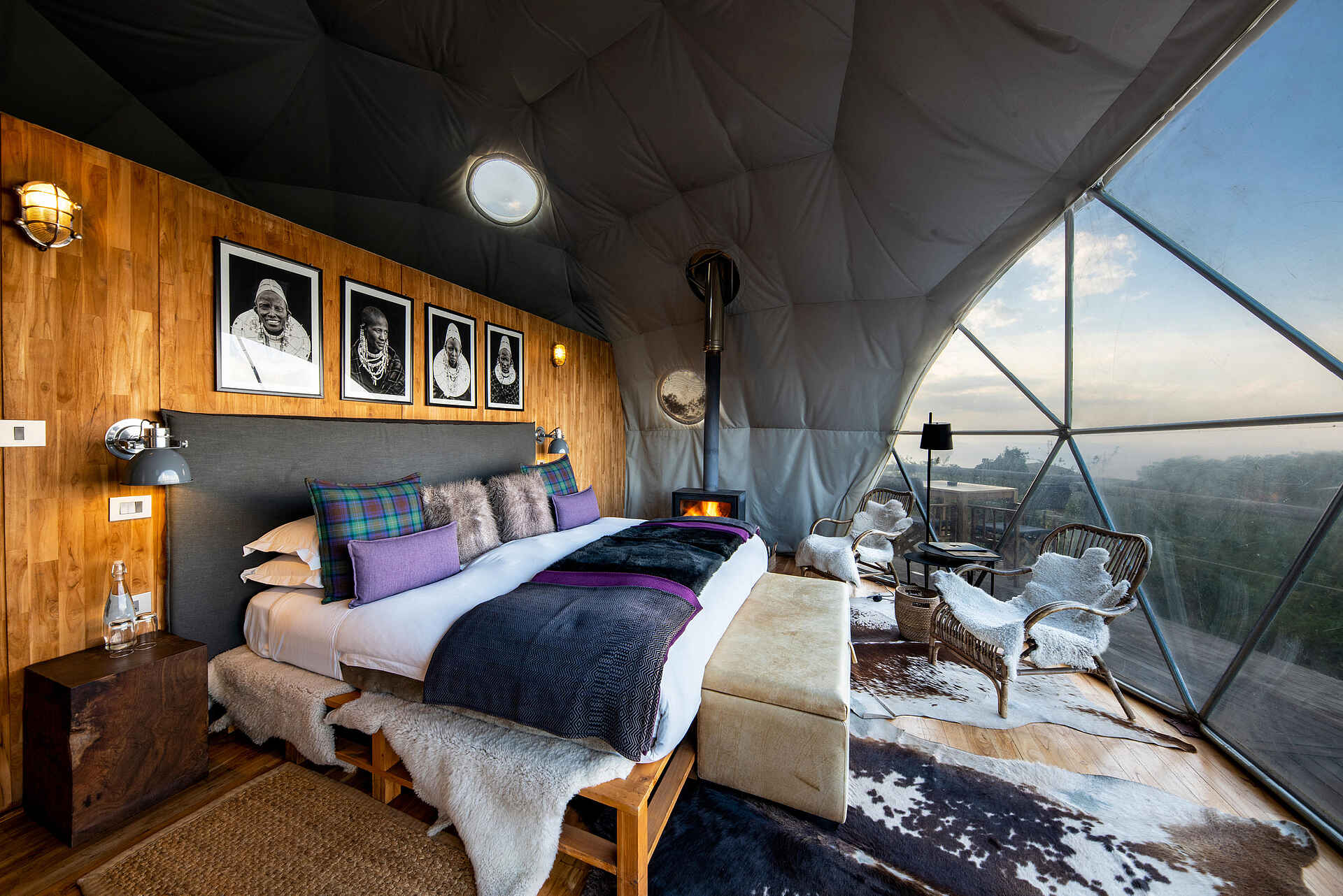 The Highlands Camp: Double Tent Bett