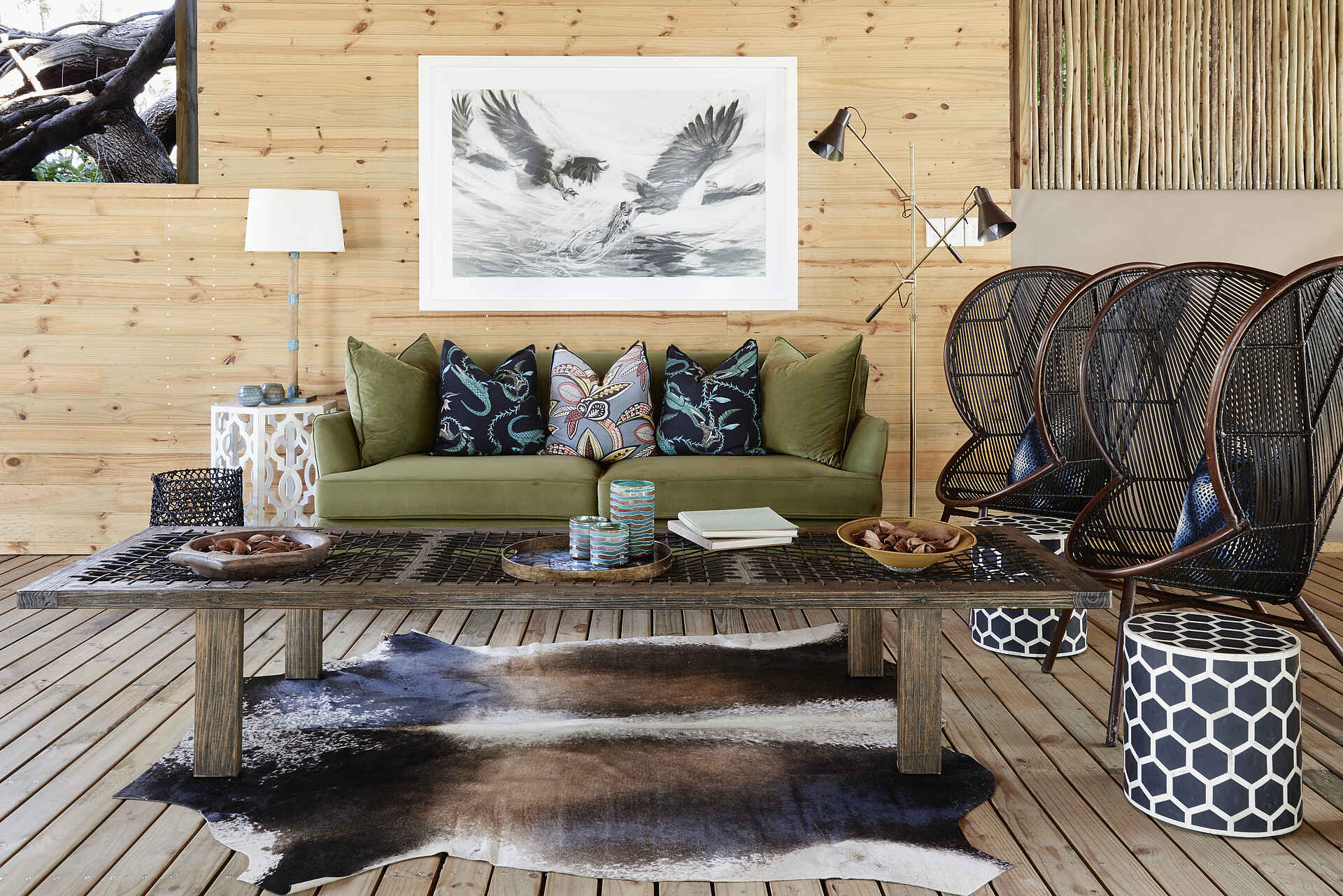 Victoria Falls River Lodge - Island Treehouse Suites: Loungeecke