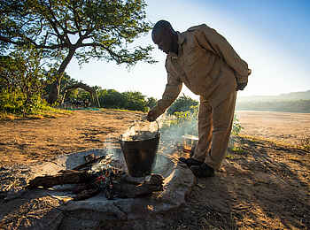 Chilo Ivory Trail Adventure: Wasser wird erhitzt