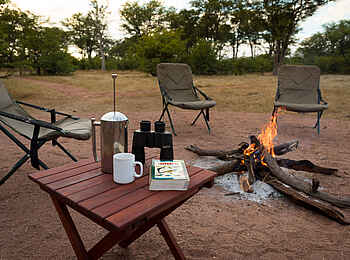 Hwange Bush Camp: Lagerfeuer