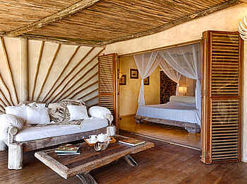 Alfajiri Villas: Schlafzimmer der Beach Villa