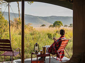 Angama Safari Camp: Gästezelt Aussicht Angama Safari Camp: Gästezelt Aussicht