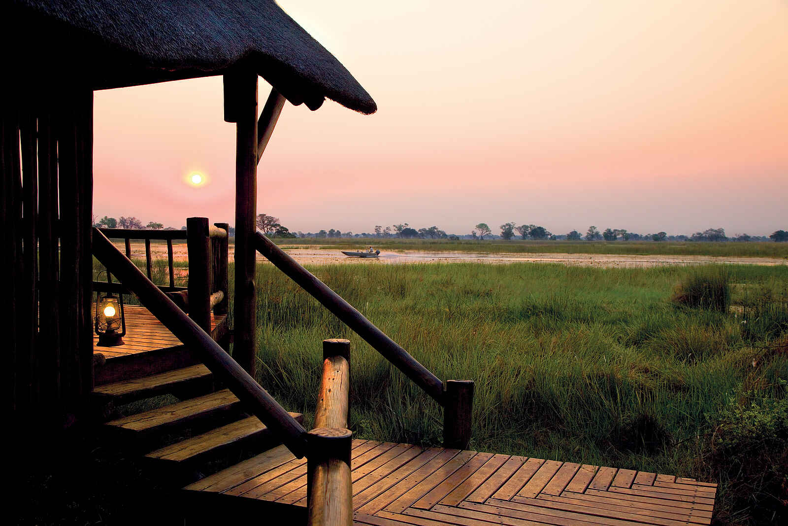 Belmond Eagle Island Lodge: Abendstimmung Belmond Eagle Island Lodge: Abendstimmung