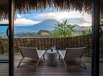 Bisate Lodge: Ausblick 