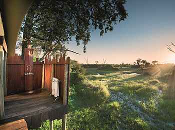 Duba Plains Camp: Außendusche