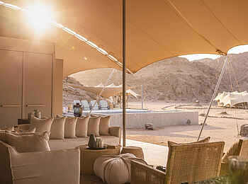 Hoanib Skeleton Coast Camp: Terrasse
