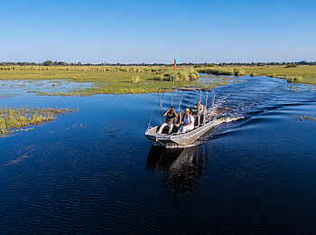 Kanana-Nyana-Camp: Bootsfahrt