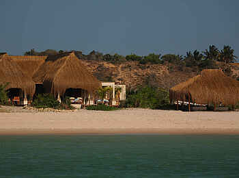 Azura Benguerra Island: Villa Amizade vom Meer gesehen Azura Benguerra Island: Villa Amizade vom Meer gesehen