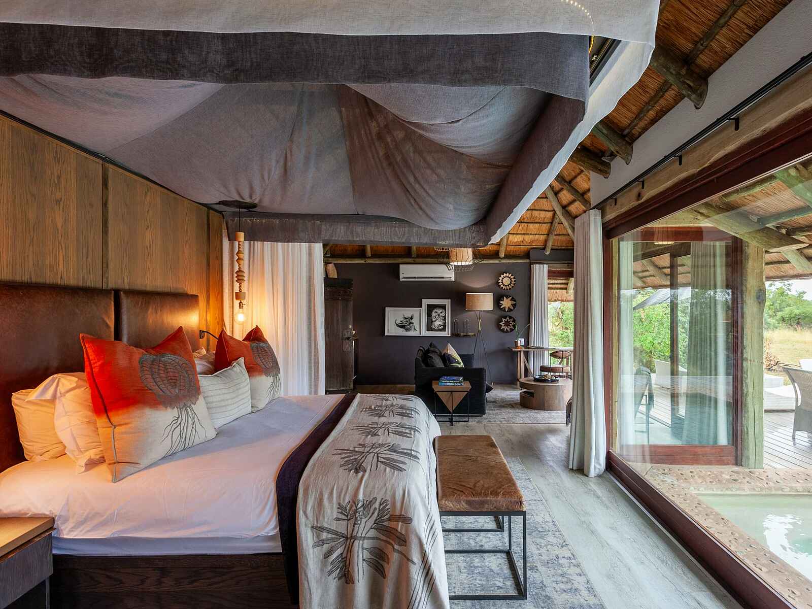 Leopard Hills: Blick in die Suite Leopard Hills: Blick in die Suite