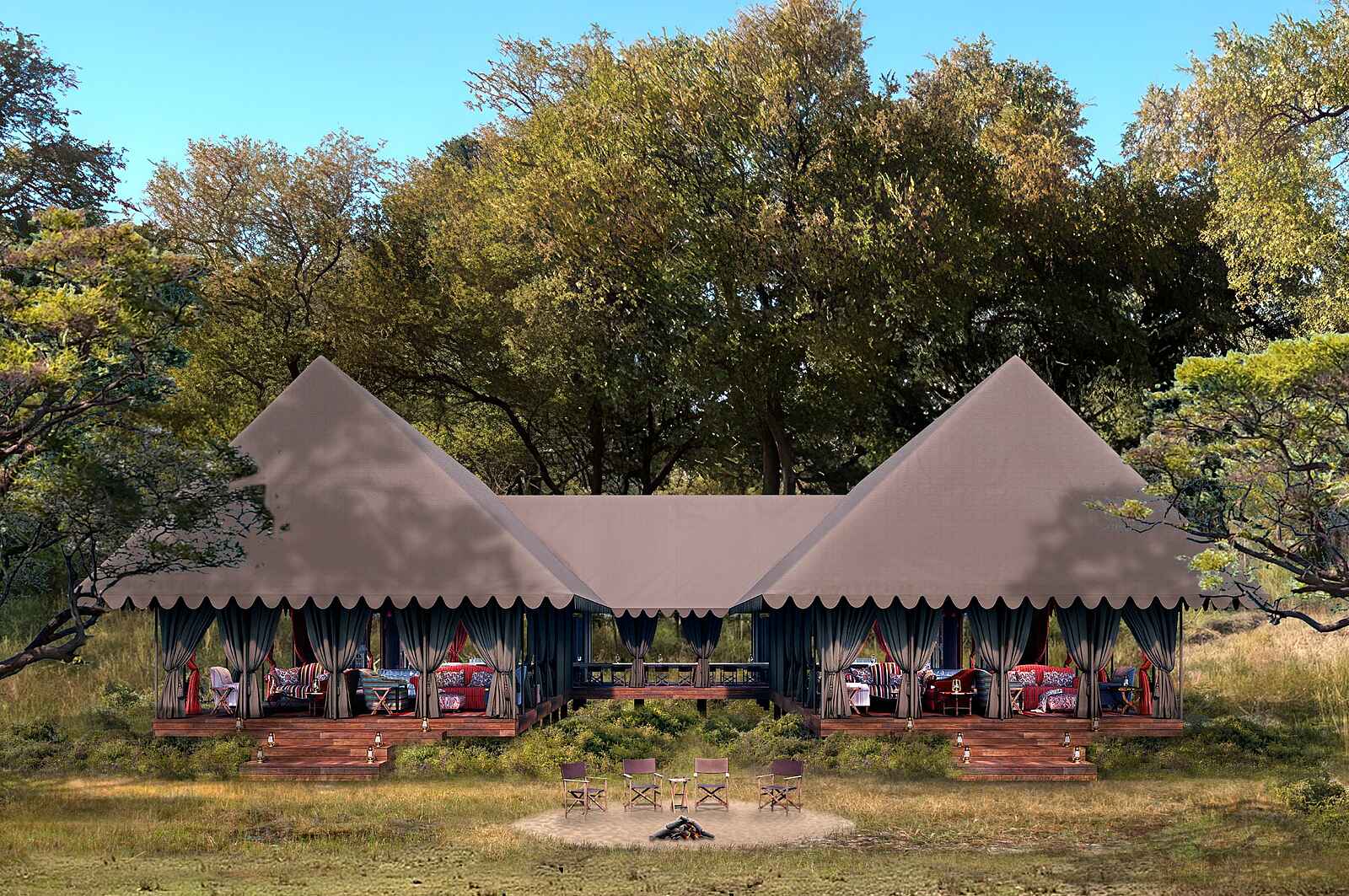 Mbamba: Blick auf den Zentralbereich Mbamba: Blick auf den Zentralbereich