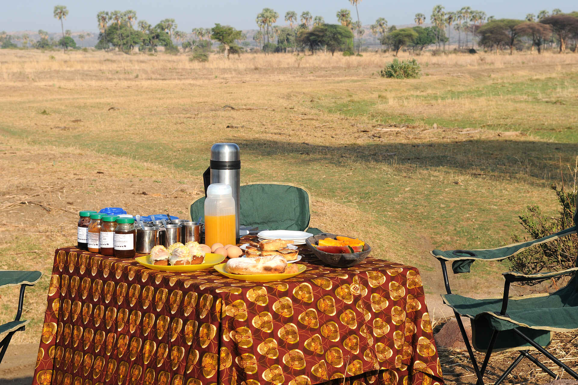 Mwagusi Safari Camp, Ruaha National Park, Ruaha River, Südliches Tansania, Frühstück, Game Drive, Afrikarma, Afrikarma Safaris, Afrikarma Safaris - Wildnis. Hautnah., Afrikarma.de